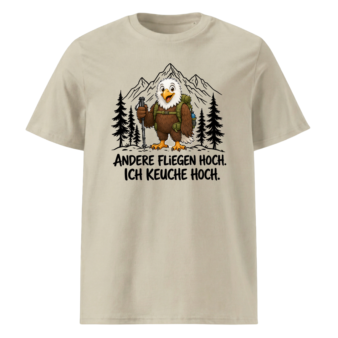 Keuche hoch Adler T-Shirt Unisex Beige