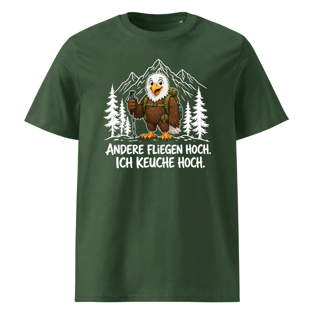 Keuche hoch Adler T-Shirt Unisex Grün