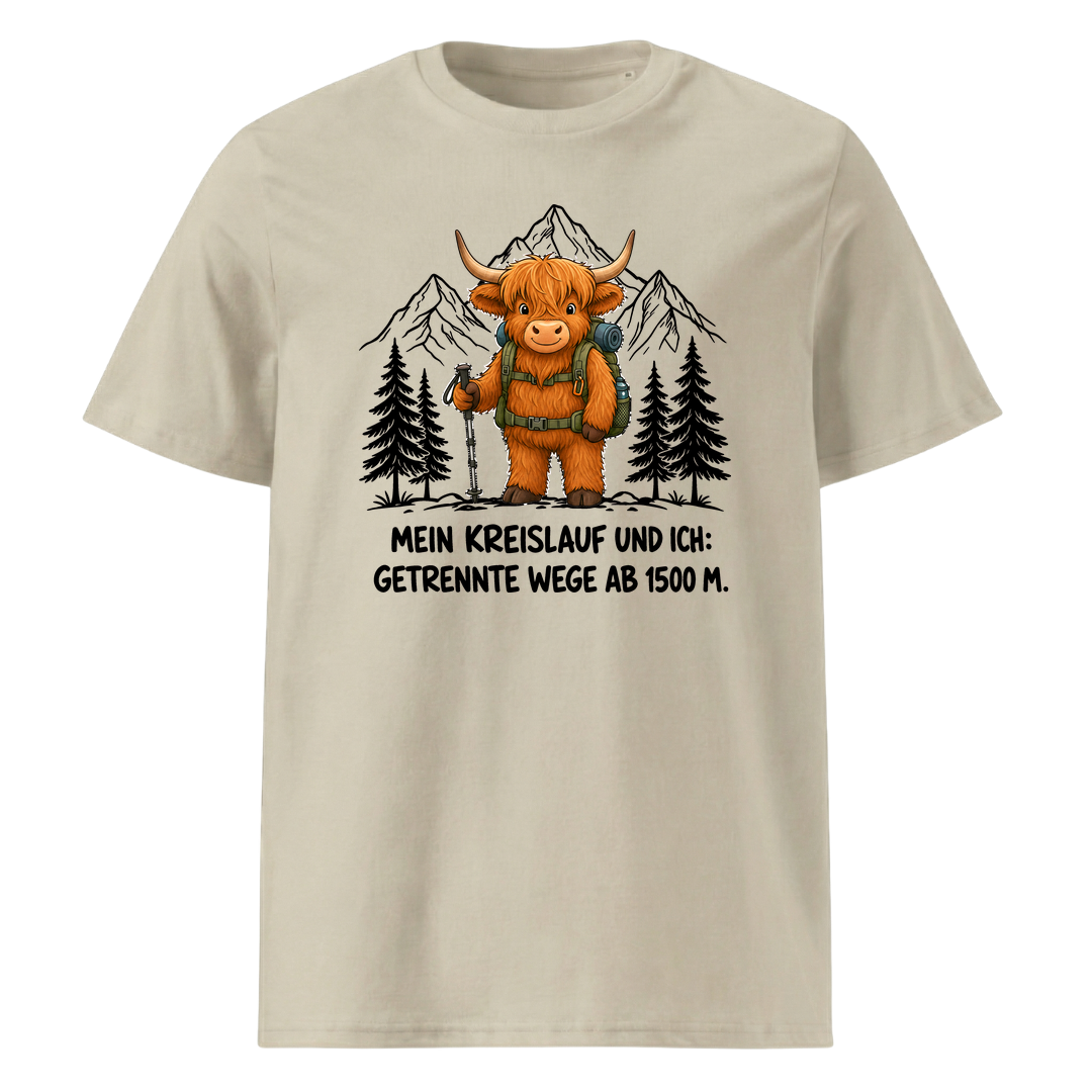 Kreislauf 1500m Highland Cow T-Shirt Unisex Beige
