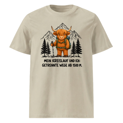 Kreislauf 1500m Highland Cow T-Shirt Unisex Beige