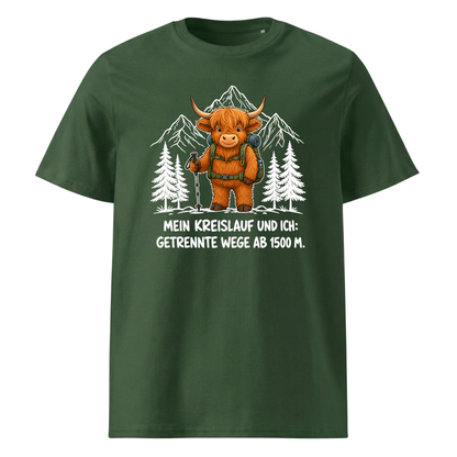 Kreislauf 1500m Highland Cow T-Shirt Unisex Grün