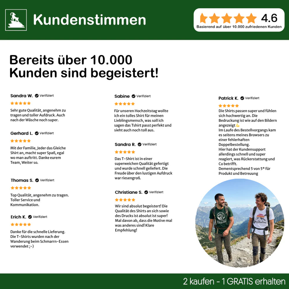 Horizont Hoodie mit Berg-Spruch, Seitenansicht