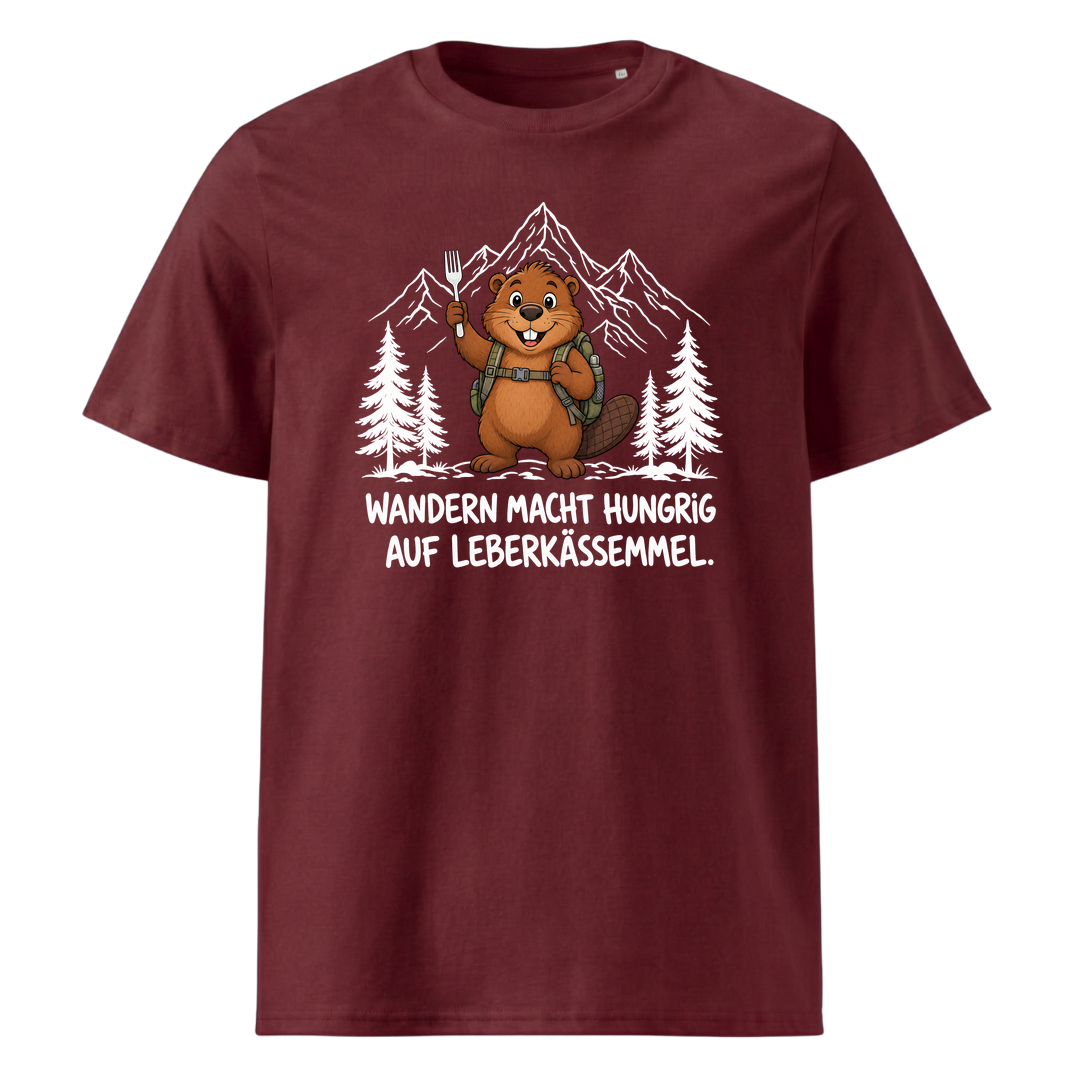 Leberkässemmel Murmeltier T-Shirt Unisex Burgunder