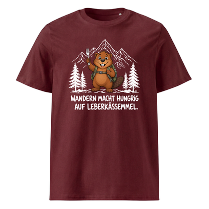 Leberkässemmel Murmeltier T-Shirt Unisex Burgunder
