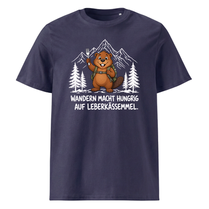Leberkässemmel Murmeltier T-Shirt Unisex Navy