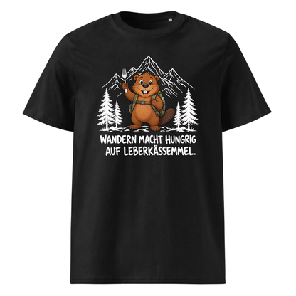 Leberkässemmel Murmeltier T-Shirt Unisex Schwarz