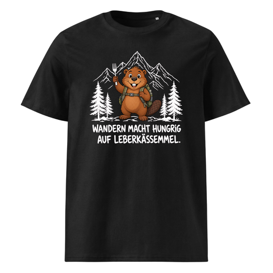 Leberkässemmel Murmeltier T-Shirt Unisex Schwarz