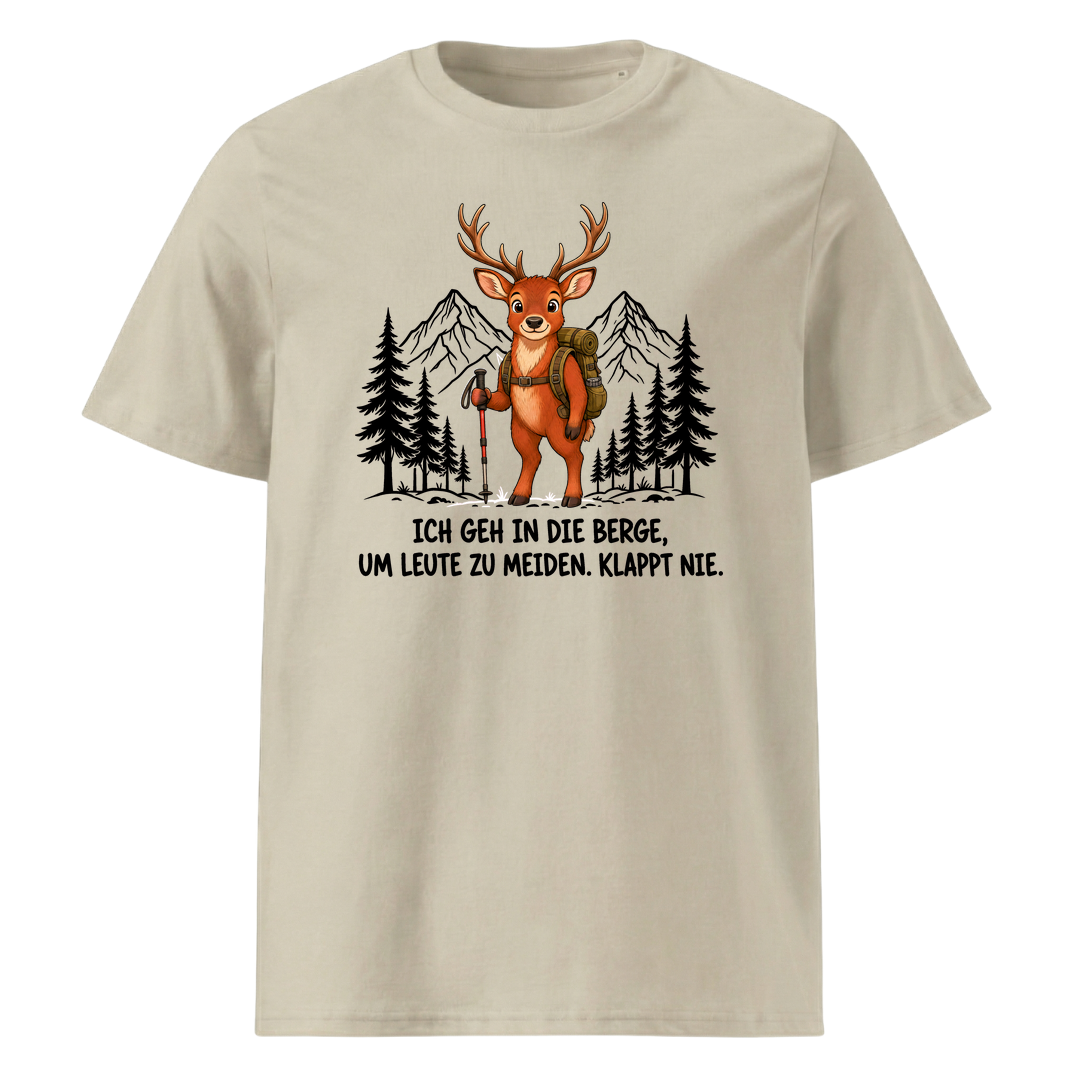 Leute meiden Hirsch T-Shirt Unisex Beige