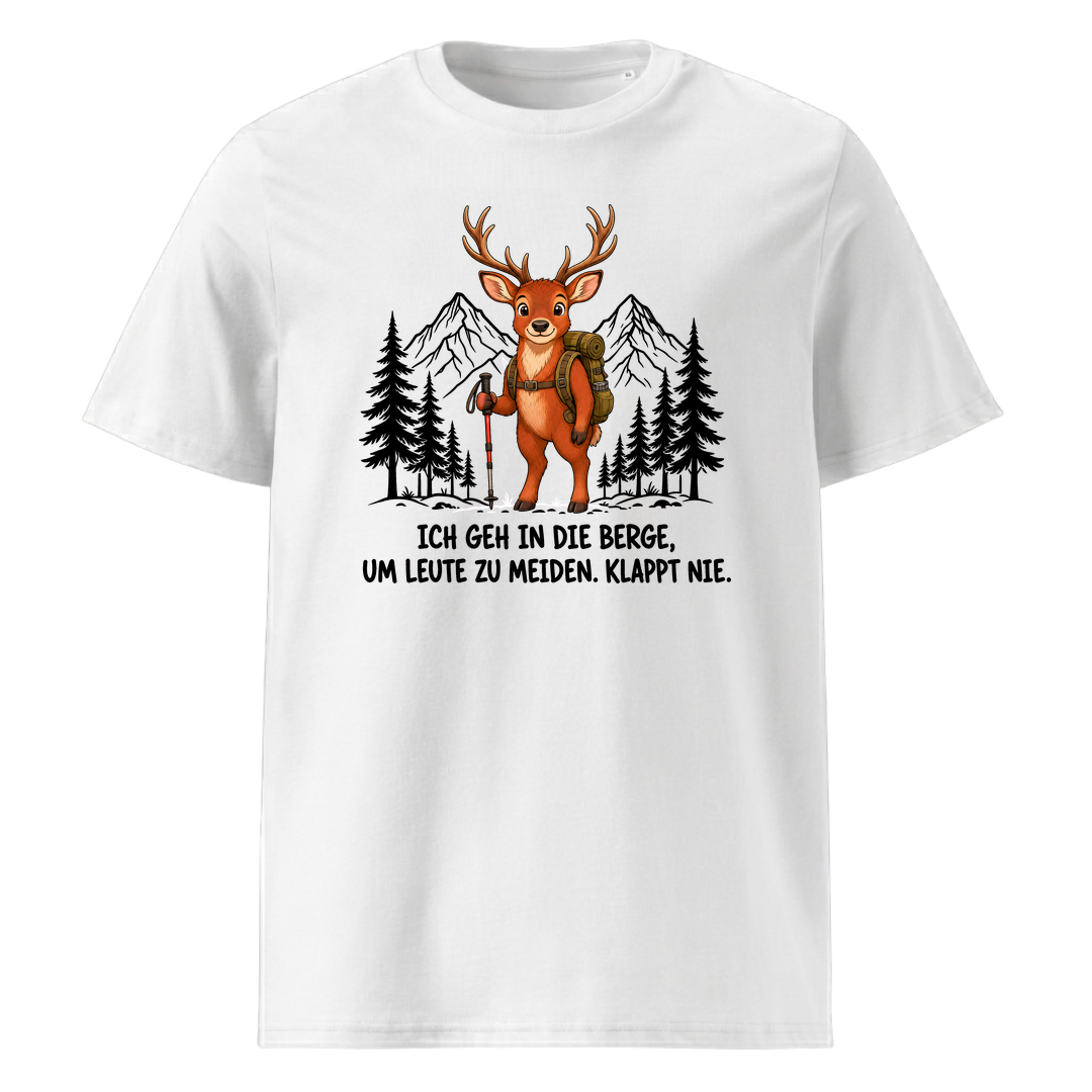 Leute meiden Hirsch T-Shirt Unisex Weiß