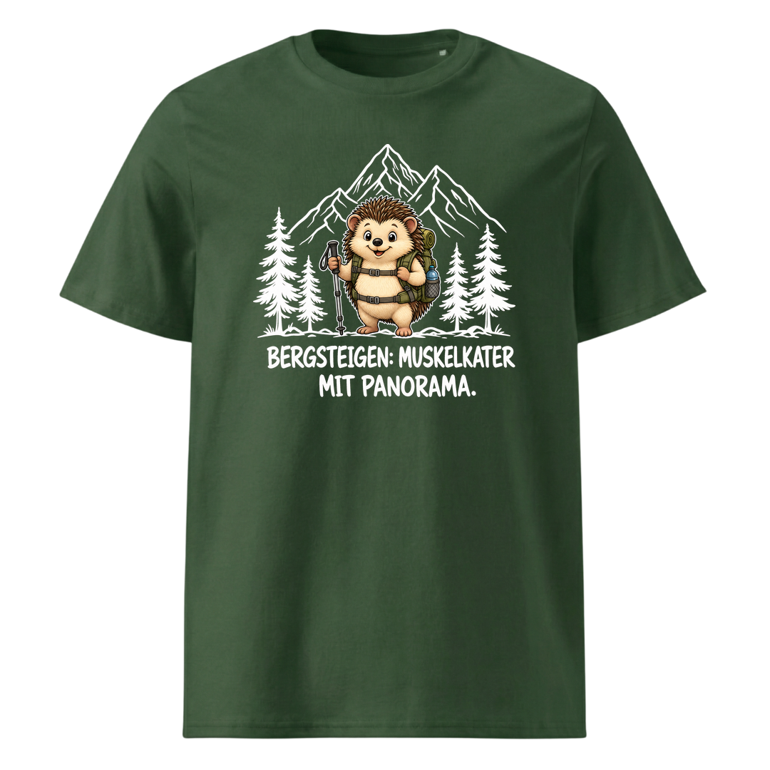 Muskelkater Panorama Murmeltier T-Shirt Unisex Grün