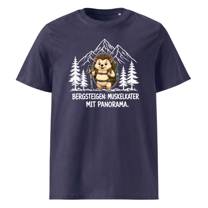 Muskelkater Panorama Murmeltier T-Shirt Unisex Navy