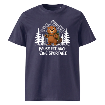 Pause Sportart Murmeltier T-Shirt Unisex Navy