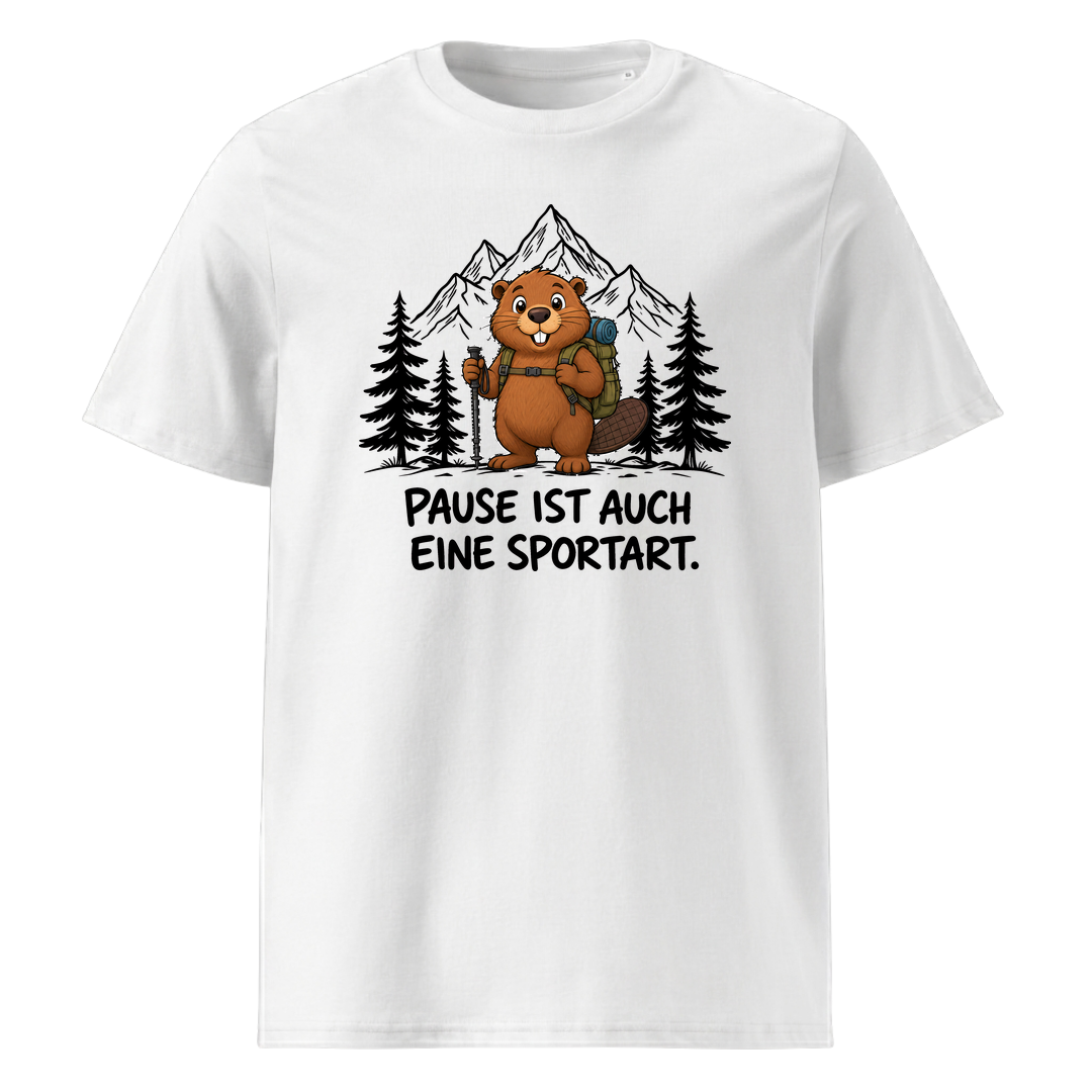 Pause Sportart Murmeltier T-Shirt Unisex Weiß