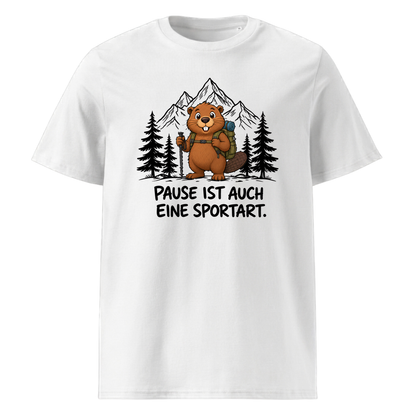 Pause Sportart Murmeltier T-Shirt Unisex Weiß