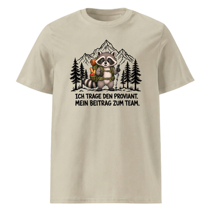 Proviant Waschbär T-Shirt Unisex Beige