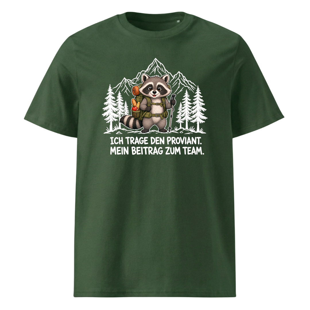 Proviant Waschbär T-Shirt Unisex Grün