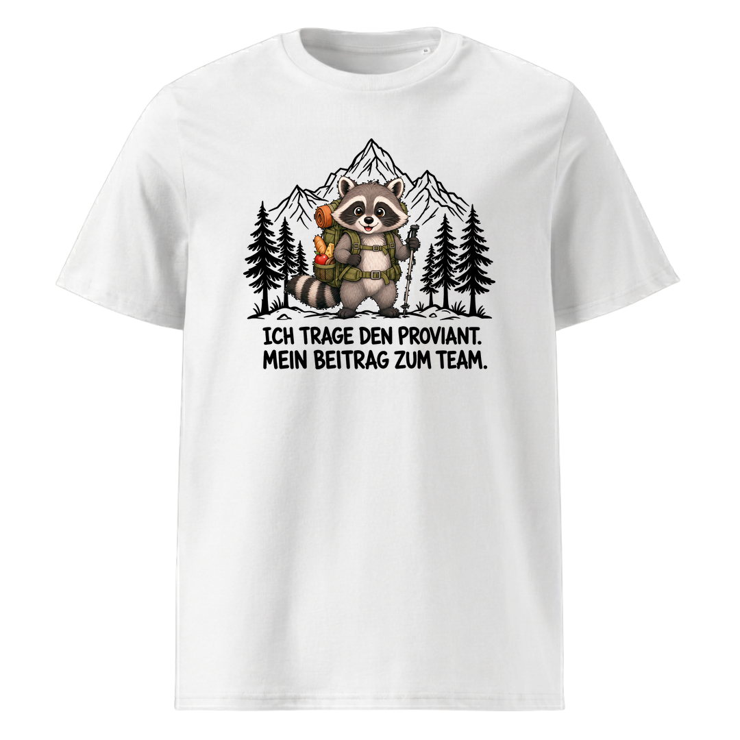 Proviant Waschbär T-Shirt Unisex Weiß
