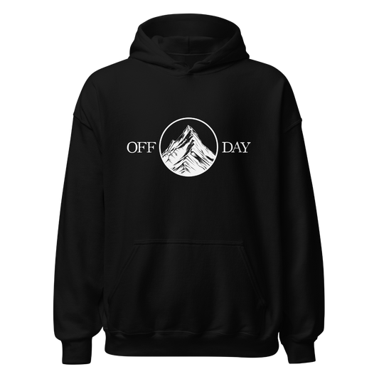 Off Day Hoodie mit Bergmotiv, Frontansicht