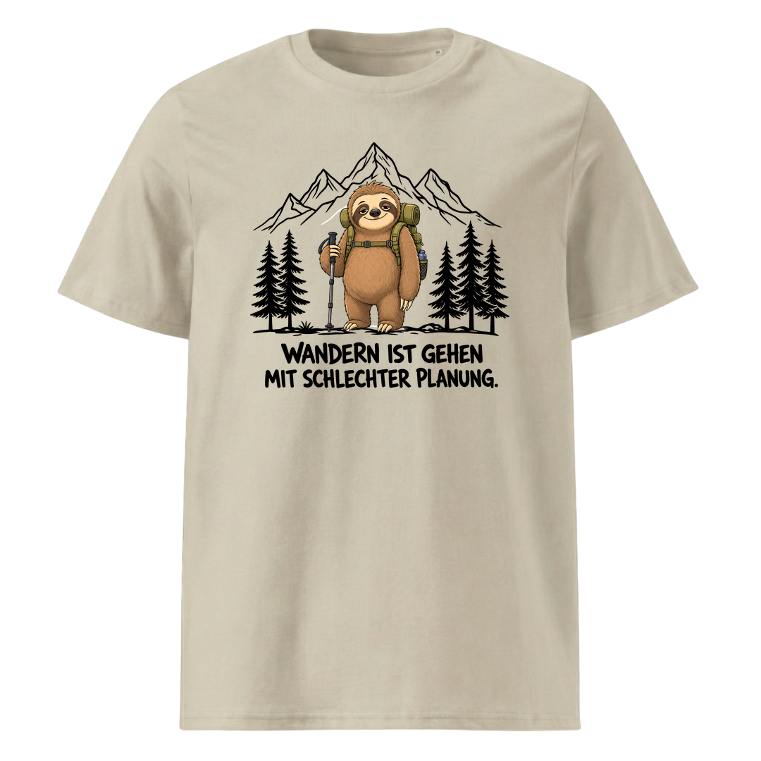 Schlechte Planung Faultier T-Shirt Unisex Beige
