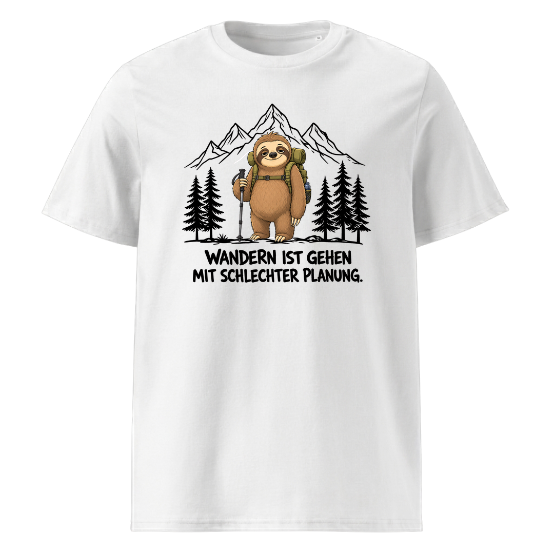 Schlechte Planung Faultier T-Shirt Unisex Weiß