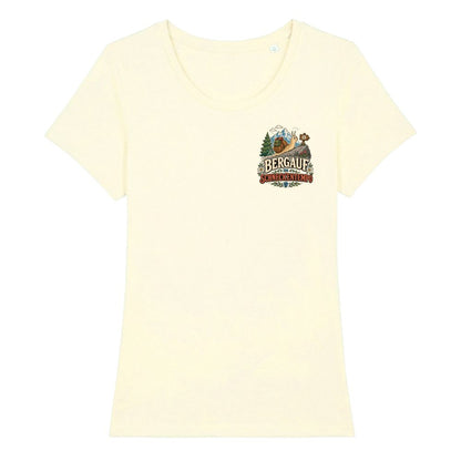 Bergauf im Schneckentempo Damenshirt mit Brustdruck, Kraxelgaudi