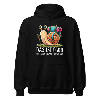 EGON Hoodie Unisex mit Schnecke Egon, Frontansicht