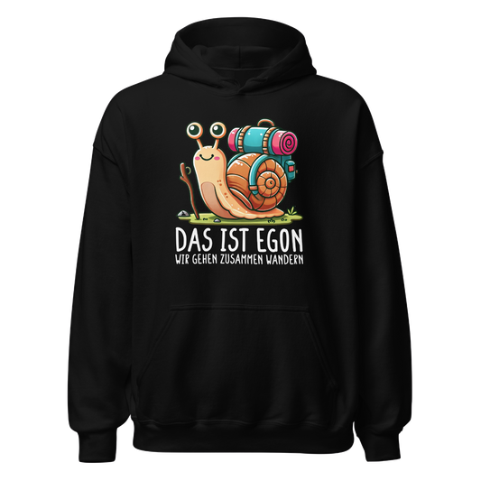 EGON Hoodie Unisex mit Schnecke Egon, Frontansicht