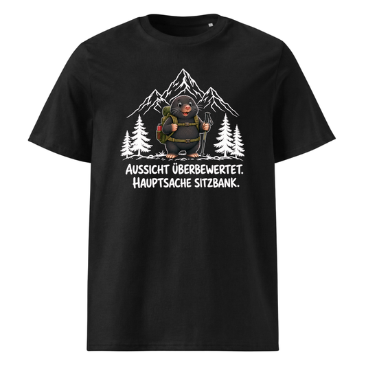 Sitzbank Maulwurf T-Shirt Unisex Schwarz