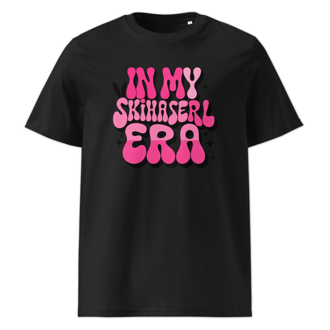 Skihaserl Era T-Shirt mit Ski-Spruch, Frontansicht