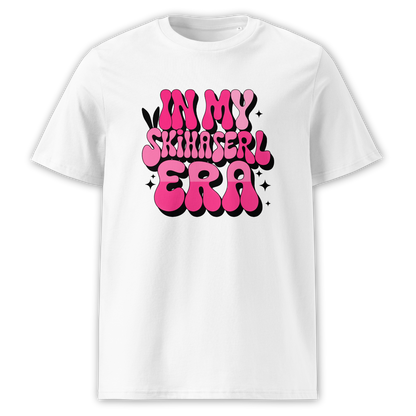 Skihaserl Era T-Shirt mit Ski-Spruch, Motivdetail