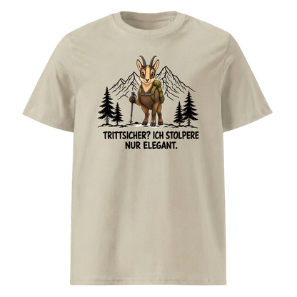 Trittsicher elegant Steinbock T-Shirt Unisex Beige