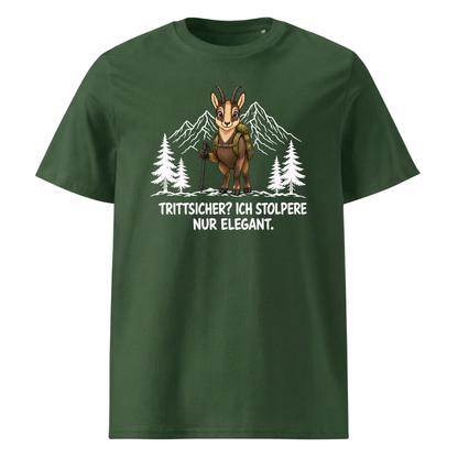 Trittsicher elegant Steinbock T-Shirt Unisex Grün