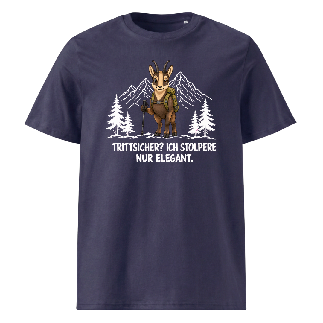 Trittsicher elegant Steinbock T-Shirt Unisex Navy