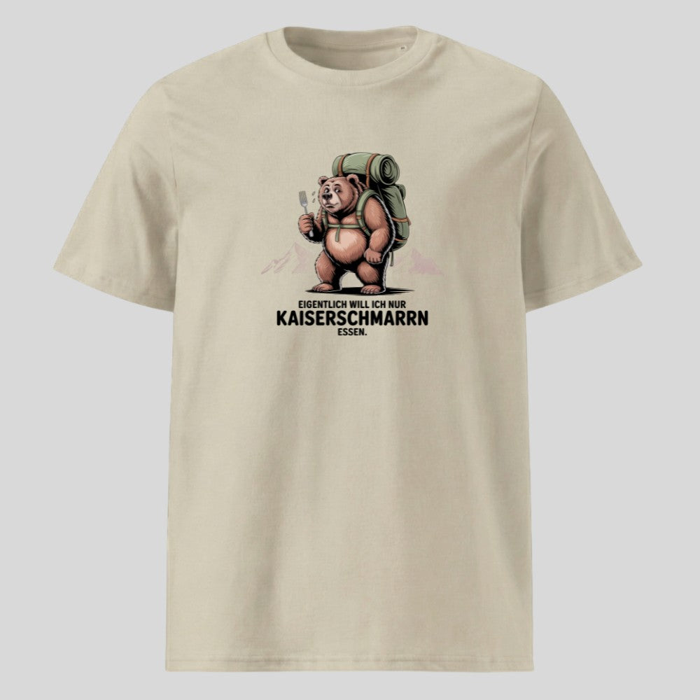 Kaiserschmarrn Braunbär Unisex T-Shirt in Beige, Kraxelgaudi