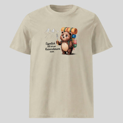Kaiserschmarrn Bärchen Unisex T-Shirt in Beige, Kraxelgaudi