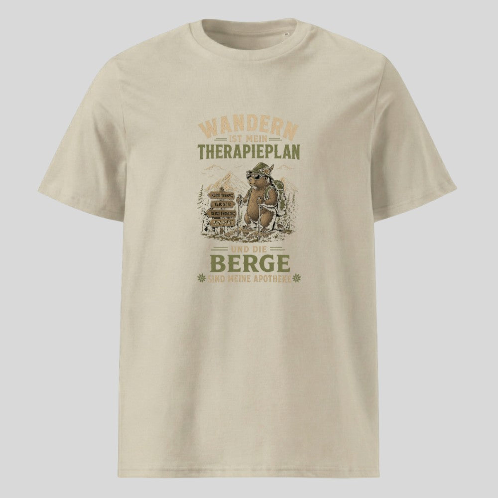Therapieplan Unisex T-Shirt in Beige, Kraxelgaudi