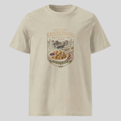 Kaiserschmarrn im Bauch Unisex T-Shirt in Beige, Kraxelgaudi