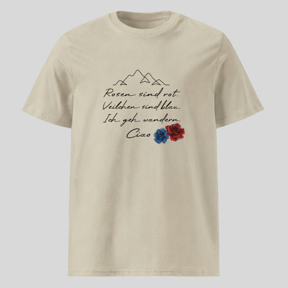 Rosen sind Rot Unisex T-Shirt in Beige, Kraxelgaudi