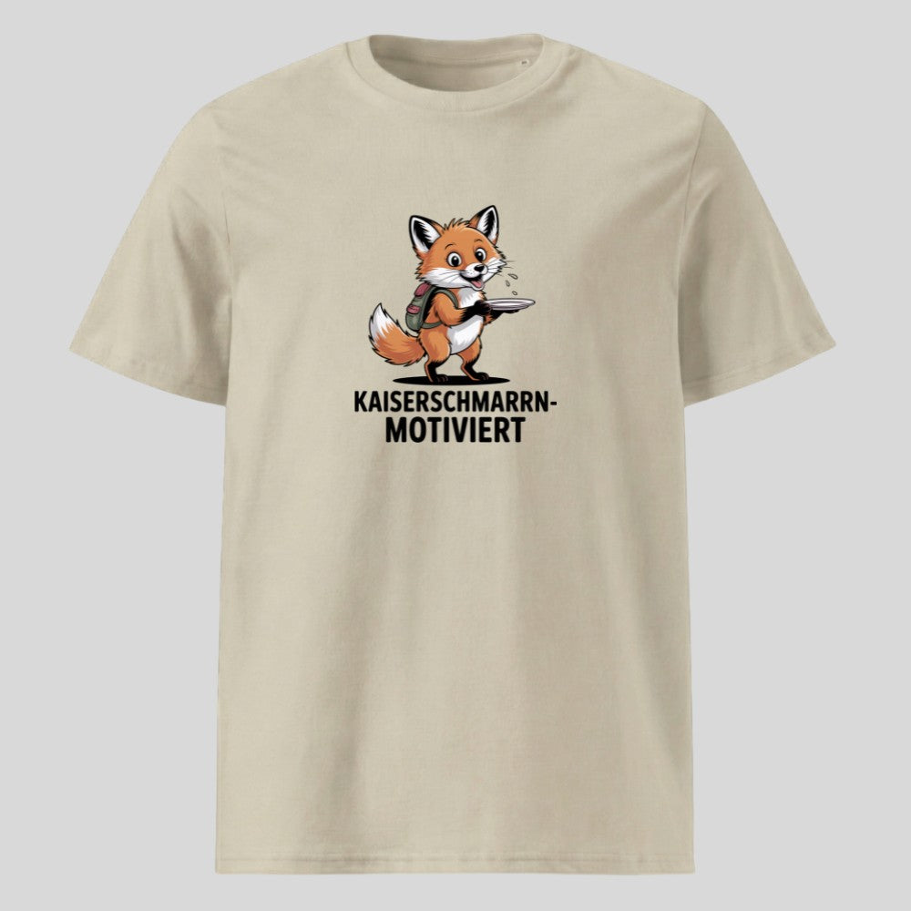 Kaiserschmarrnmotiviert Unisex T-Shirt in Beige, Kraxelgaudi