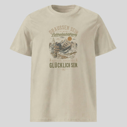 Lieblingsbeschäftigung Unisex T-Shirt in Beige, Kraxelgaudi