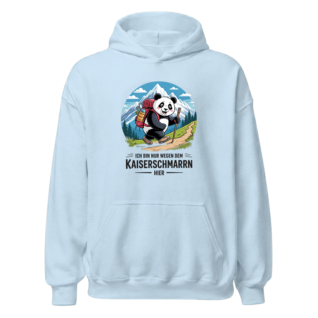 Kaiserschmarrn Panda Hoodie Unisex mit Panda-Motiv, Print Nahaufnahme