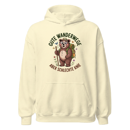 Gute Wanderwege aber schlechte Knie Hoodie Unisex mit Spruch, Farbvariante