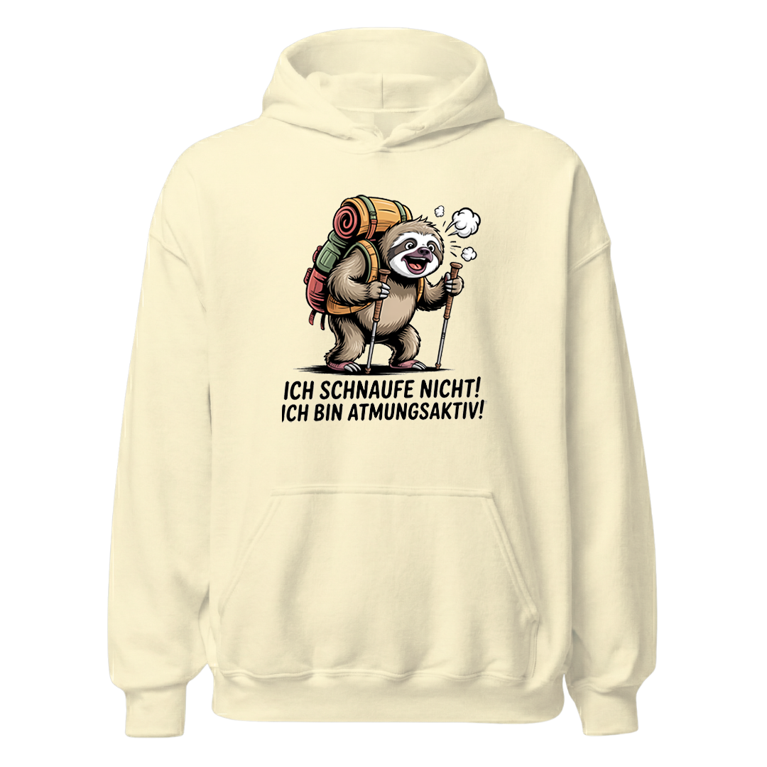 Atmungsaktiv Hoodie Unisex mit Wander-Spruch, Farbvariante
