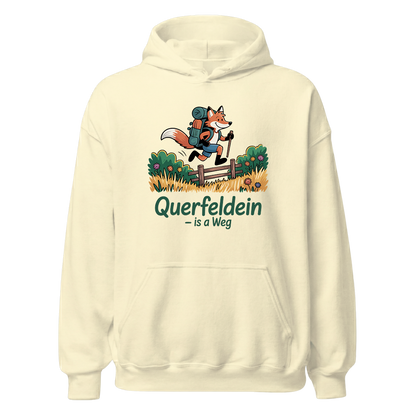 Querfeldein Fuchs Hoodie Unisex mit Fuchs-Motiv, Farbvariante