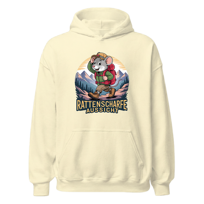 Rattenscharfe Aussicht Hoodie Unisex mit Berg-Motiv, Farbvariante