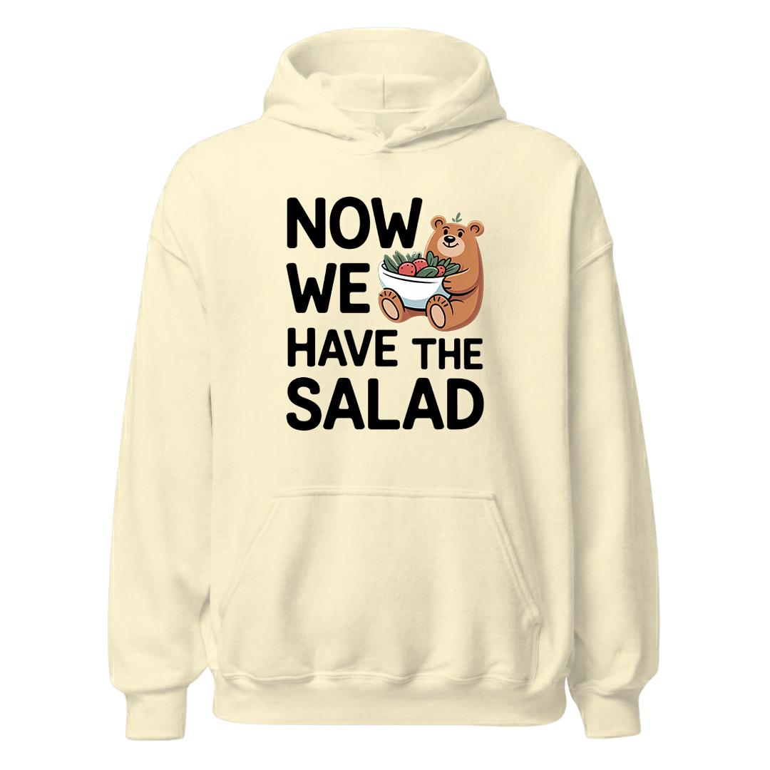 Now we have the Salad Hoodie Unisex mit Spruch, Farbvariante