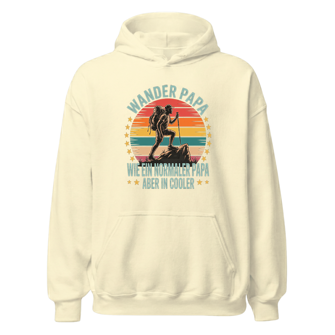 Wanderpapa Hoodie Unisex mit Wander-Motiv, Farbvariante