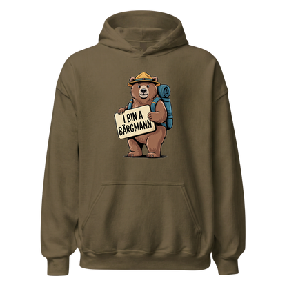 I bin a Bärgmann Hoodie Unisex mit bayrischem Spruch, weitere Ansicht