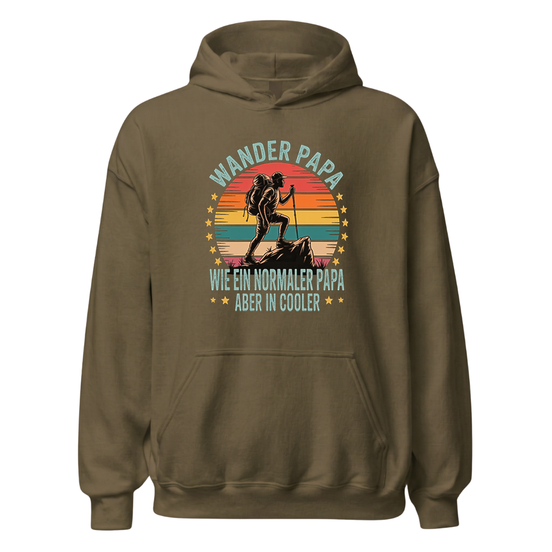 Wanderpapa Hoodie Unisex mit Wander-Motiv, weitere Ansicht
