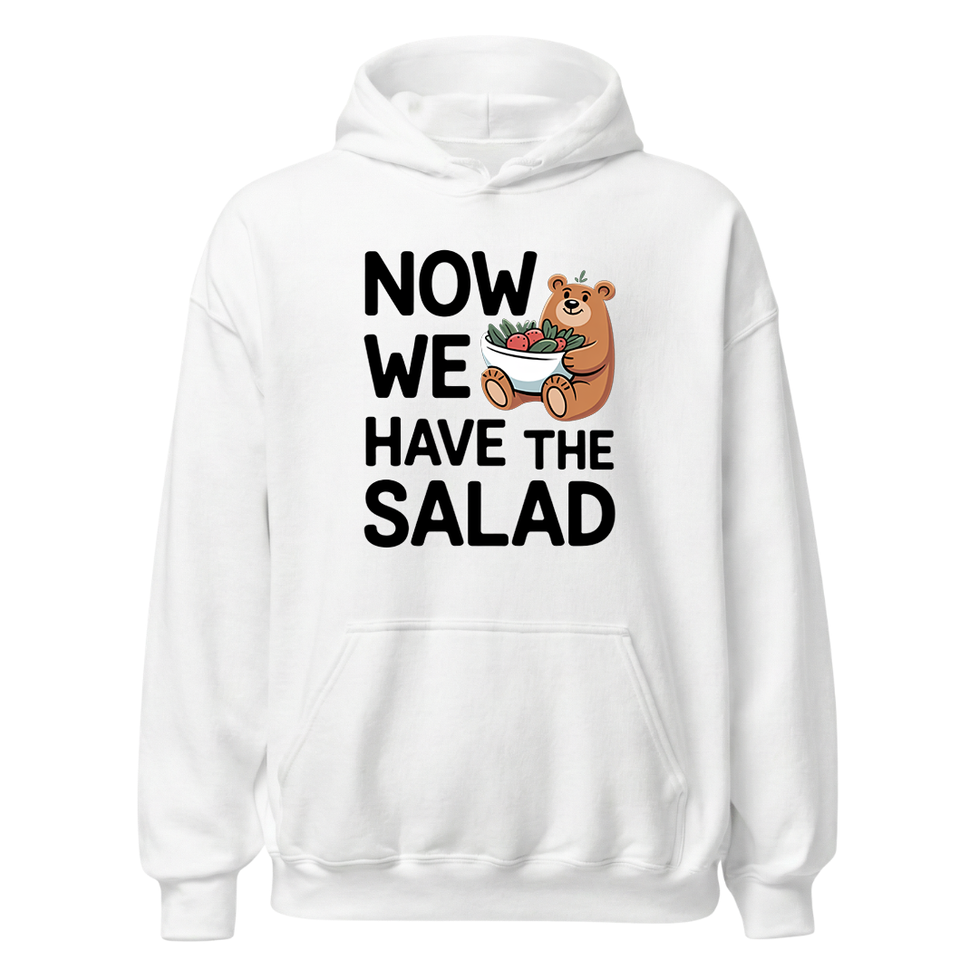 Now we have the Salad Hoodie Unisex mit Spruch, Motivdetail